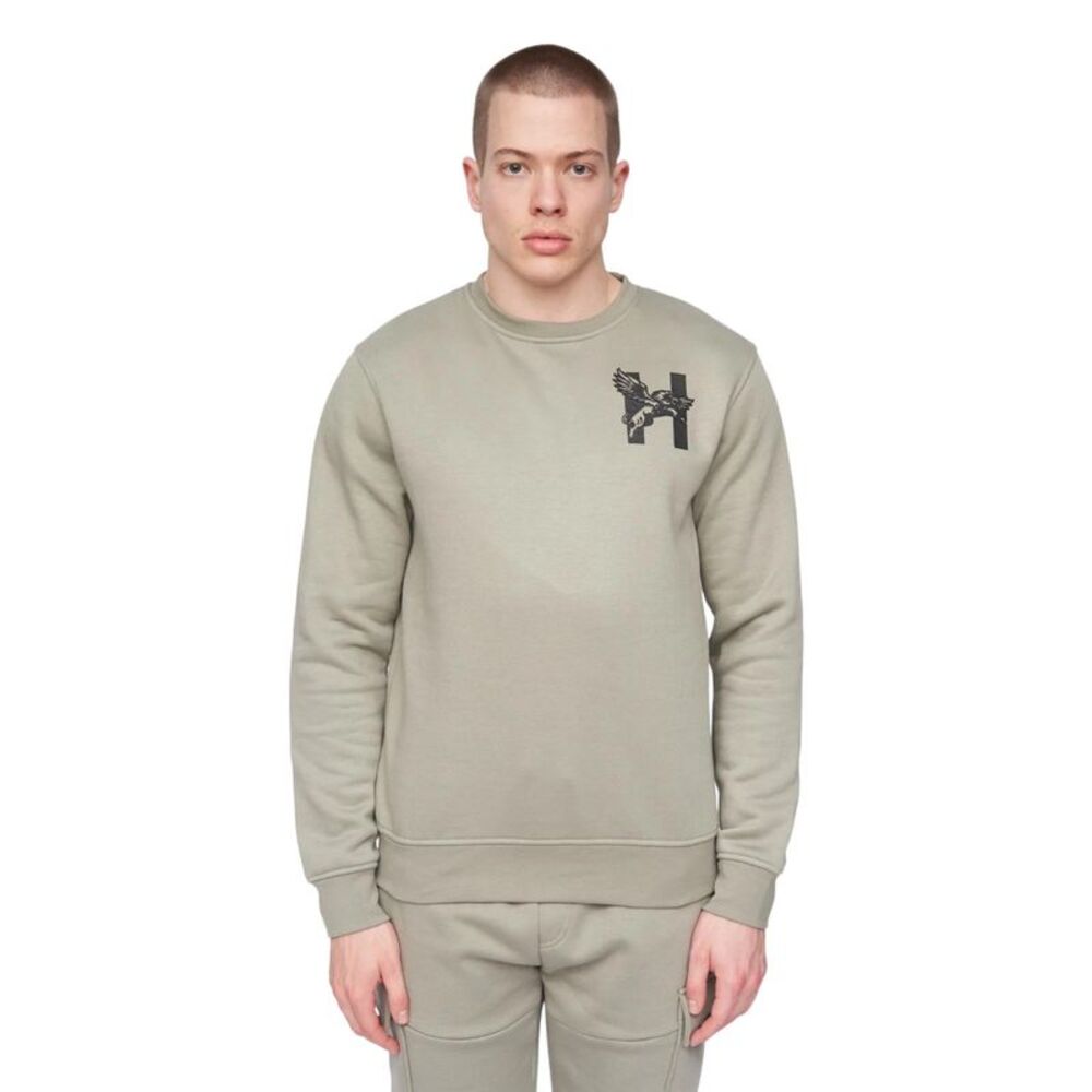 Henleys Mens Moorehen Crew Neck Sweatshirt / Dusty Blue
